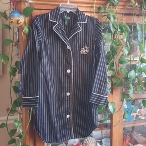 Lauren Flannel Sleep Shirt XS